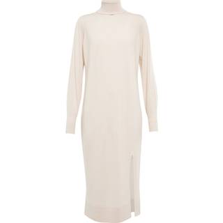 Jardin des Orangers Wool and cashmere sweater midi dress - white - XL