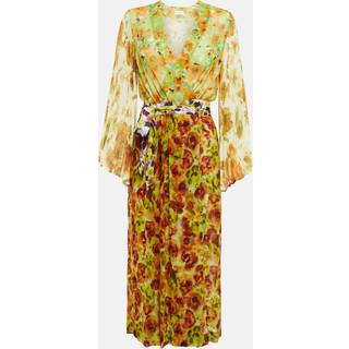 Dries Van Noten Floral georgette wrap dress - multicoloured - S