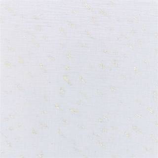 Stoffabschnitt Krinkelmusselin grau 50x130cm Hot Foil