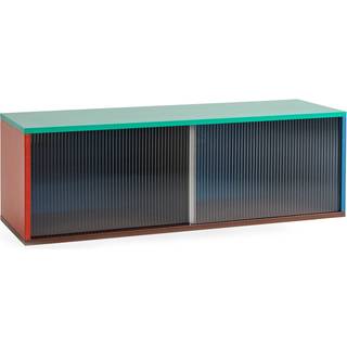 Hay - Reol til Væg med Glaslåger - Colour Cabinet - Multi - Medium