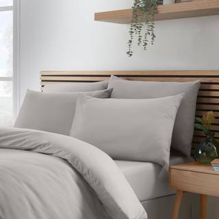 Catherine Lansfield Catherine Lansfield 4 Pack Grey So Soft Non-Iron Pillowcases