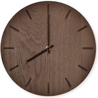 Hemverk Vægur Mørk Eg Black Ø28 cm