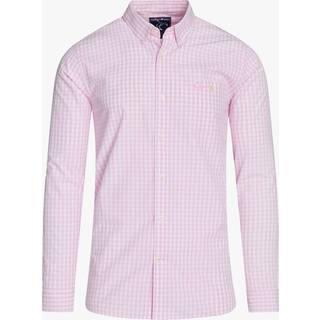 Raging Bull Raging Bull Pink 100% Cotton Long Sleeve Classic Gingham Shirt