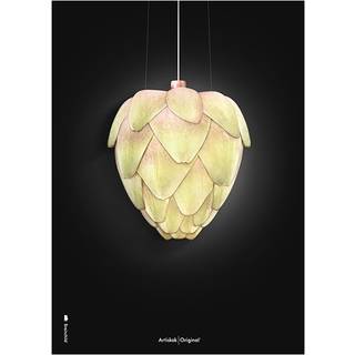 Plakat med Artiskok - Sort Klassisk (50x70)