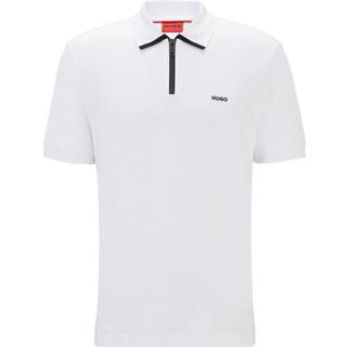 HUGO Herren Polo-Shirt weiß - weiß