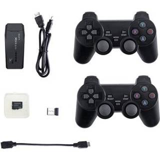 Y3 Lite Videospil HDMI Stick / spilkonsol med Dual 2.4G trådløse controllere - indbygget 3000 spil, 32G