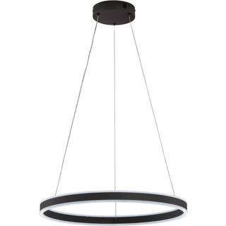 LED-hængelampe Sirko, Ø 60 cm, sandgrå, metal, CCT