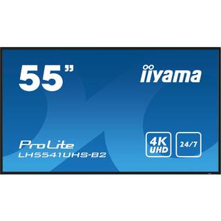 iiyama LH5541UHS-B2 skilte display Kiosk design 138,7 cm (54.6') LCD 500 cd/m² 4K Ultra HD Sort Indbygget processer 18/7