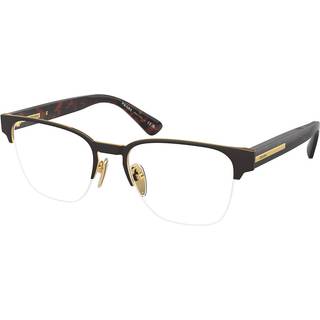 Prada PR A52V 01U1O1 54 Briller Mænd Brun - Matte Brown on Gold - 54mm