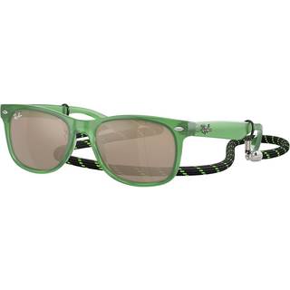 Ray-Ban Børn RJ9052SF Junior New Wayfarer Børn Asian Fit 71465A 50 Solbriller Børn Grøn - Transparent Green - 50mm