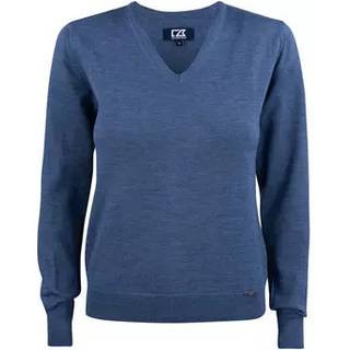 Cutter & Buck 355431 Everett V-neck Ladies Denim Melange L