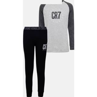 Pyjamas "Kids" | 100% bomuld | Grå/sort