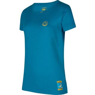 La Sportiva Women's Climbing On The Moon T-shirt Damer størrelse XL farve blå