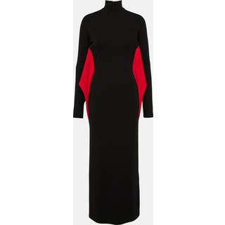 Ferragamo Mockneck midi dress - black - XXS