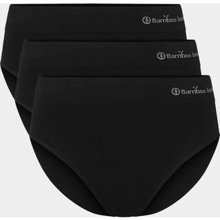 3 pak bambus maxi trusser til dame i sort fra Bamboo Basics, XL