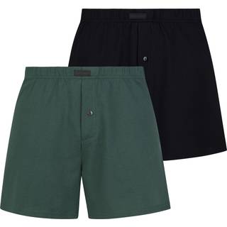 Bruno Banani 2-pak Loose Fit Boxershorts - Black/Green - Medium