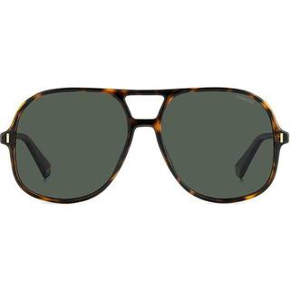 Polaroid Unisex PLD 6217/S 086/UC Solbriller Plast Havana Grøn Pilot Polariseret