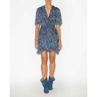 Marant Etoile Fadelo printed muslin midi dress - blue - L