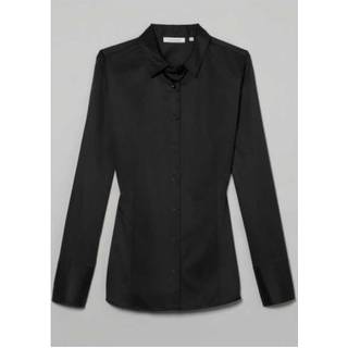 Cover Shirt Blouse in black plain