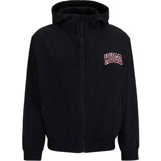 HUGO Herren Jacke schwarz unifarben