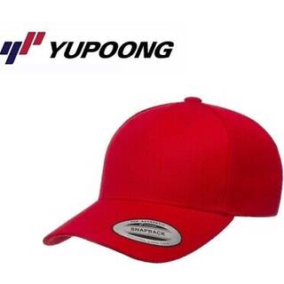 FLEXFIT FX5789M YP Classics 5-Panel Premium Curved Visor Snapback Cap Red One Size