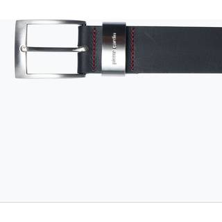 Pierre Cardin Herren Gürtel schwarz Glattleder