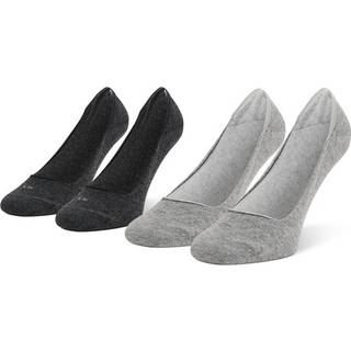 Calvin Klein 2-pak Women Low Cut Footie Socks - Grey - Str 35/38 * Kampagne *