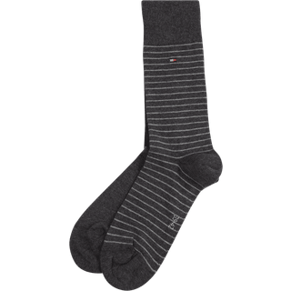 Tommy Hilfiger 2-pak Men Sock Stripe - Darkgrey - Str 47/49