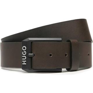 HUGO Gelio Leather Belt Brown