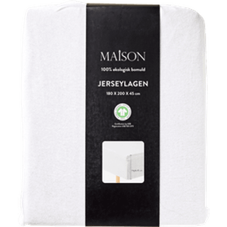 MAISON Jersey stræklagen - Hvid (På lager i butik)