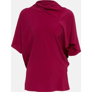 Rick Owens Asymmetrical silk-blend top - pink - XXS