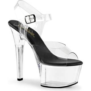 Pleaser Aspire-608 Clear-Black/Clear 41
