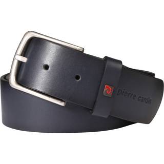 Pierre Cardin Herren Gürtel blau Glattleder