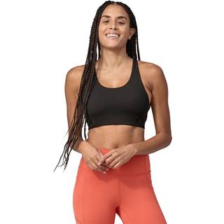 Patagonia Women's Shadowlite Mid Impact Adjustable Bra Sports-bh Damer størrelse M farve sort