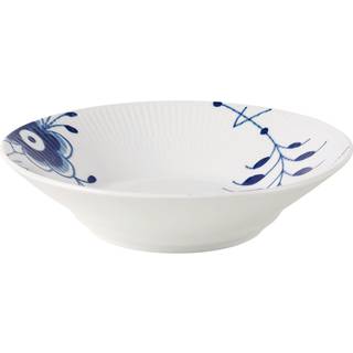 Royal Copenhagen Blå Mega Riflet dyb tallerken 21 cm