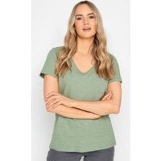 Lts Tall Sage Green Vneck Tshirt 22-24 Lts | Tall Women's T-Shirts