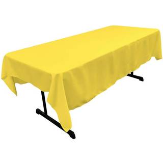 La Linen Polyester Poplin 60 x 84-tommer rektangul?r duge Gullys