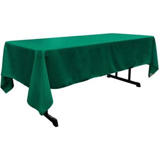 LA Linned Polyester Poplin Rectangular Tablecloth 60 med 120-tommer teal