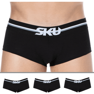 SKU 3-Pack First Cotton Trunks - Black