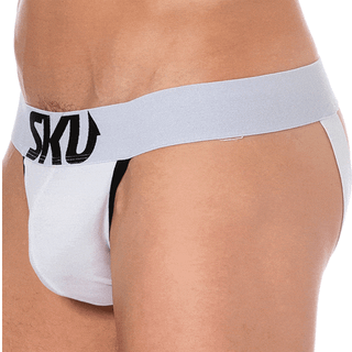 SKU Logo Cotton Jockstrap - White