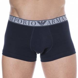 Emporio Armani Yarn Dyed Boxer Briefs - Navy