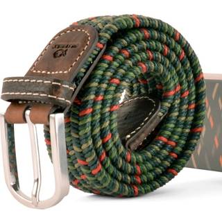 Billybelt Billybelt ALBORAN Woven Elastic Belt - Elastisk Komfort Bælte, 110 cm / Grøn