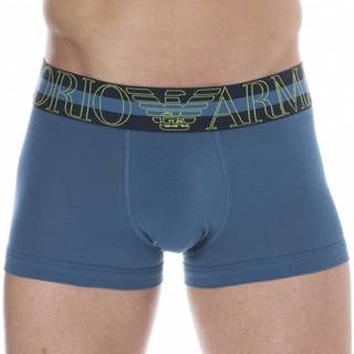 Emporio Armani Megalogo Cotton Boxer Briefs - Octanium Blue