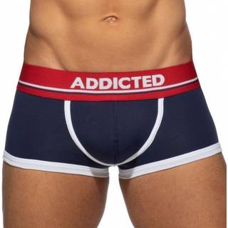 Addicted Basic Colors Cotton Trunks - Navy - Red