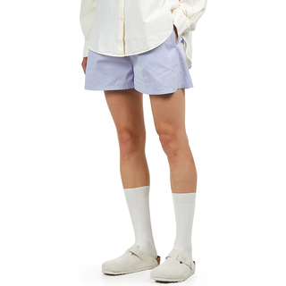 Organic Twill Shorts W Soft Lavender (M)