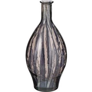 Palermo vase klar og sort 60 cm høj