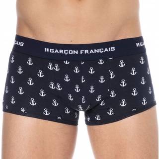 Garçon Français Anchor Cotton Trunks - Navy