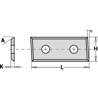 CMT Vendeplatte  28,3x12x1,5 3° CMT - 790.283.12
