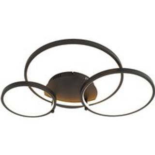 Smart loftslampe sort 3-lys med fjernbetjening - Rondas