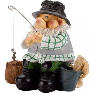 Sjov havepynt: Wilf the Gnome fisker – ideel til dam og haveindretning